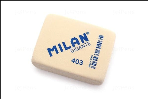 Milan Large Synthetic Eraser 406 (1pc) – Best Pencil Eraser in Pakistan for Clean, Smudge-Free Erasing
