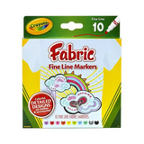 Crayola Fine Line Fabric Markers Set Of 10 588626