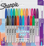 Sharpie Electro Pop Fine Permanent Marker Pack of 24 (1927350)