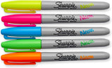 Sharpie Neon Fine Point Permanent Markers Pack of 5 (1860443)