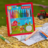 STABILO Extra-thick Fibre-Tip Pen Trio Jumbo Pack of 12