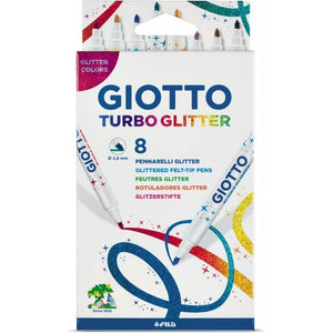 Giotto Turbo Glitter Marker 8 Pcs Set