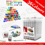 Alberto Twin Marker Chisel 7mm, Round 1 mm