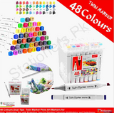 Alberto Twin Marker Chisel 7mm, Round 1 mm