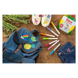 Crayola Fine Line Fabric Markers Set Of 10 588626