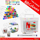 Alberto Twin Marker Chisel 7mm, Round 1 mm