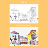 ArtellaWatercolorColoringSketchbookA5-2