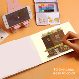 ArtellaWatercolorColoringSketchbookA5-3