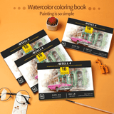 ArtellaWatercolorColoringSketchbookA5