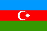Azerbaijan Flag 15x22cm