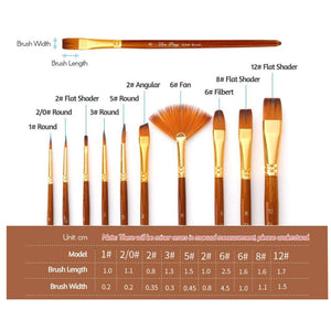 BOYIPaintBrush_8818-6_12Pcs_Brown_6fb3b169-b9e6-4bde-8896-30937a7eb216