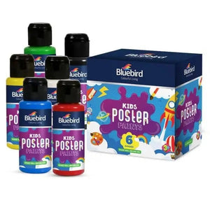 BluebirdKidsPosterPaints_100ml_PrimaryColoursSetof6