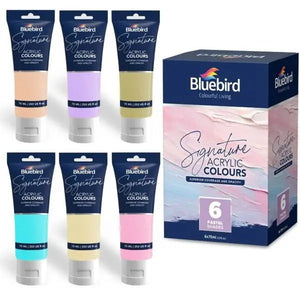 BluebirdSignatureAcrylicColours_75ml_Setof6PASTEL
