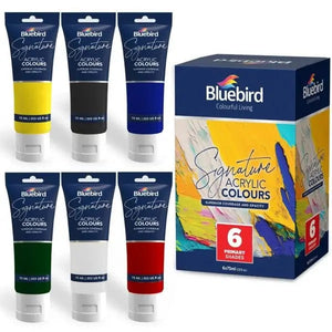 BluebirdSignatureAcrylicColours_75ml_Setof6PRIMARY