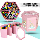 ChildrenDeluxeArtDrawingColorKit83pcs