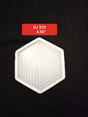 CoasterConcreteSiliconeMoldDiamondStripeShapedDesignDiyEpoxyResin4.50