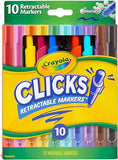 Crayola Clicks Retractable Washable Marker Pack of 10 588370