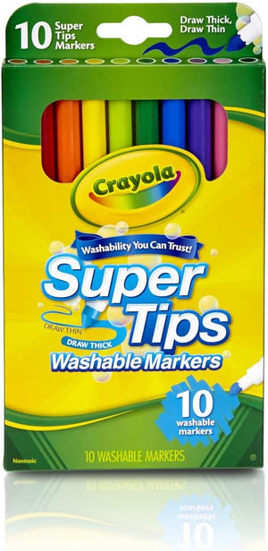 CrayolaSuperTipsColorfulWashableMarkersPackof10588610