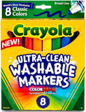 Crayola Ultra-Clean Washable Marker Broad Line Pack of 8 587808