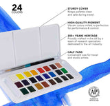 DalerRowneyAquafineWatercolorPaint24HalfPanSet-3