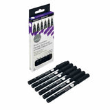 DalerRowneySimplyBlackFinelinerPenSetof6Pcs-2