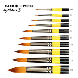 DalerRowneySystem3AcrylicRoundBrush1pc