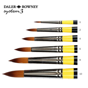 DalerRowneySystem3LongHandleRoundBrushSinglePieceSY