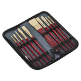 Daler Rowney Simply Natural Hair Brush Set With Zip Case-3