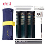 Deli 27 Pcs Fine-Art Drawing & Sketching Pencil Kit