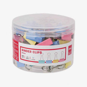 DeliColorfulBinderClip25mmE8554APackof48
