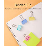 DeliColorfulBinderClip32mmE8553APackof24-2
