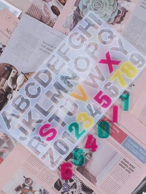 EpoxyAlphabetSiliconeMould