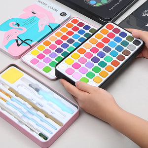 FlamingoSolidWatercolorPaintSet45Pcs-2