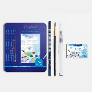 GiorgioneSolidWatercolorPaintCakesSetof24