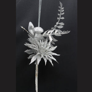 GlitterFlowerLarge-Silver