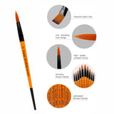 KeepSmilingAcrylicRoundBrushPackof10