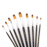 Keep Smiling Professional Artist Filbert Tip Paint Brush
