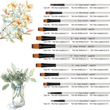 KeepSmilingProfessionalFlatTipPaintBrushPackOf122