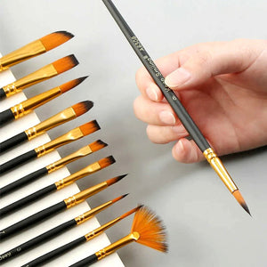 Keep Smiling Mix Artist Brush Set 12Pcs
