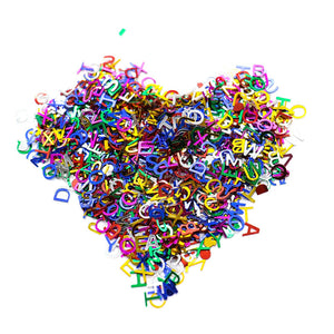 MetallicFoilAlphabetConfettiSprinklesforWeddingPartyDecorations