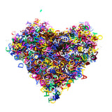 Metallic Foil Alphabet Confetti Sprinkles for Wedding Party Decorations