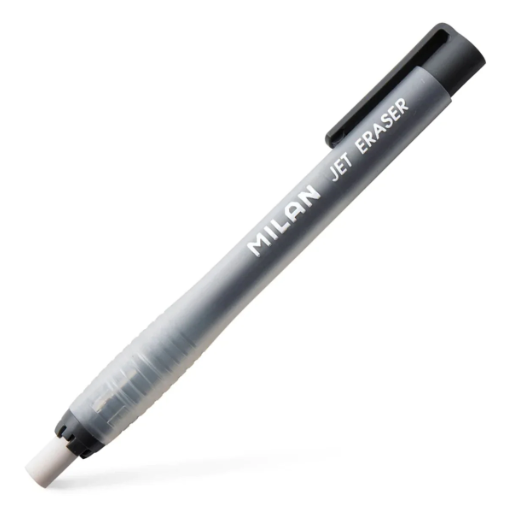 Milan JET Eraser With Holders 1pc