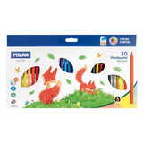 MilanPlastiPastelTriangularPencilCrayonsSet4