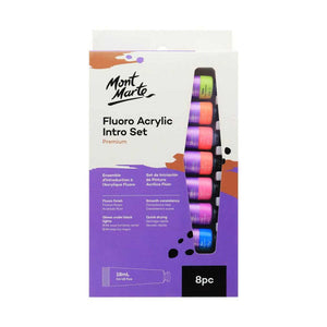 MontMarteFluorescentAcrylicPaints18mlSetOf8Pcs