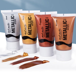 MontMarteMetallicAcrylicPaint50mlSetof4