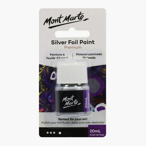 MontMartePremiumSilverFoilPaint20ml