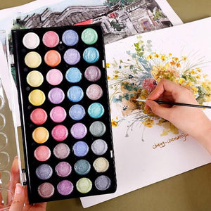 MontMarteSignatureMetallicWatercolorPaintSet37Pcs