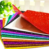 MulticolorFoamingGlitterSheetsA4SizePackof10-3