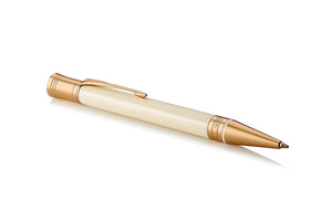 ParkerDuofoldClassicIvorywithGoldTrimBallpointPen-2