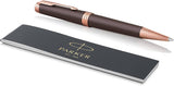 ParkerPremierSoftBrownWithPinkGoldTrimBallpointPen-2
